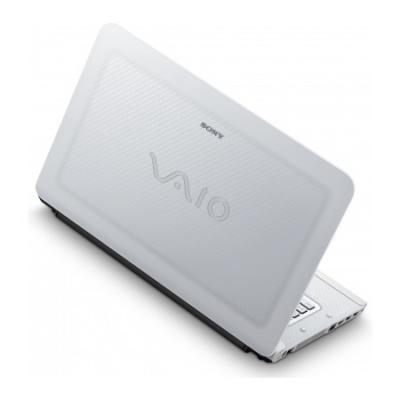 Ноутбук Sony VAIO VPCCA3S1R/W - сзади открытый