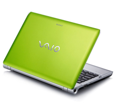 Ноутбук Sony VAIO VPCYB3Q1R/G - сзади полуоткрытый