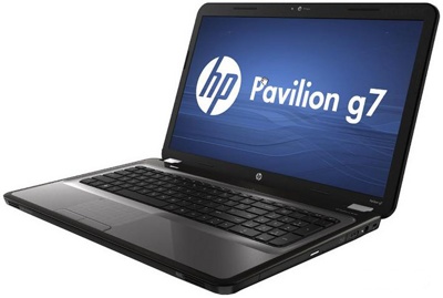 Ноутбук HP Pavilion g7-1255er (A4C85EA) - сбоку