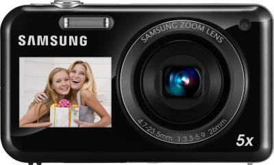 Компактный фотоаппарат Samsung PL120 (EC-PL120ZFPBRU) Black - общий вид