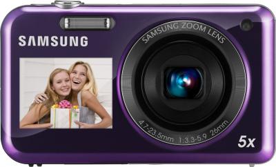 Компактный фотоаппарат Samsung PL120 (EC-PL120ZFPLRU) Violet - вид спереди