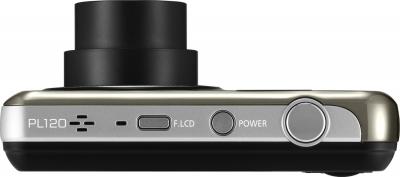 Компактный фотоаппарат Samsung PL120 Silver - вид сверху