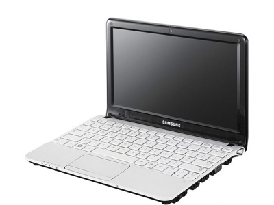 Ноутбук Samsung NC110 (NP-NC110-A08RU) - спереди сбоку