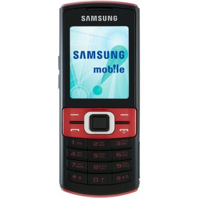 Мобильный телефон Samsung C3011 Black with Red (GT-C3011 PRASER) - вид спереди