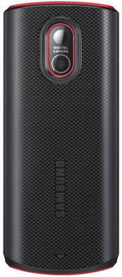 Мобильный телефон Samsung E2121 Black with Red (GT-E2121 ARBSER) - вид сзади