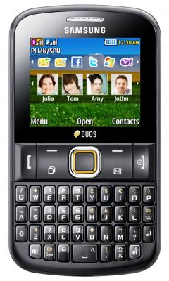 Мобильный телефон Samsung E2222 Black (GT-E2222 LKASER) - вид спереди