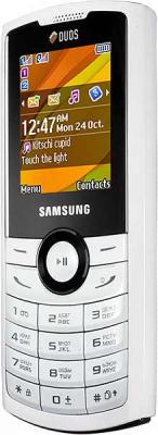 Мобильный телефон Samsung E2232 White (GT-E2232 IWASER) - вид сбоку
