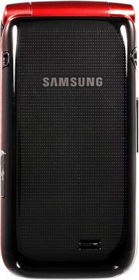 Мобильный телефон Samsung E2530 Black with Red (GT-E2530 SRFSER) - вид сзади