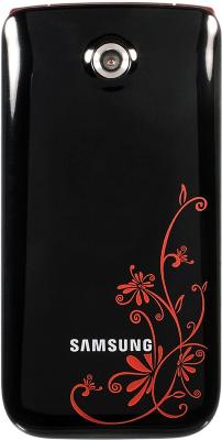 Мобильный телефон Samsung E2530 Black with Red (GT-E2530 SRFSER) - вид спереди