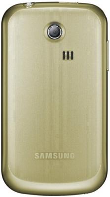 Мобильный телефон Samsung S3350 Gold - вид сзади
