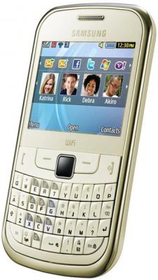 Мобильный телефон Samsung S3350 Gold - общий вид