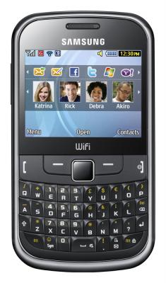 Мобильный телефон Samsung S3350 Black (GT-S3350 HKASER) - вид спереди