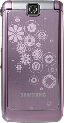 Мобильный телефон Samsung S3600 Pink with Pattern (GT-S3600 TIISER) - вид спереди