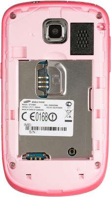 Мобильный телефон Samsung S3850 Corby II Pink - с открытой крышкой