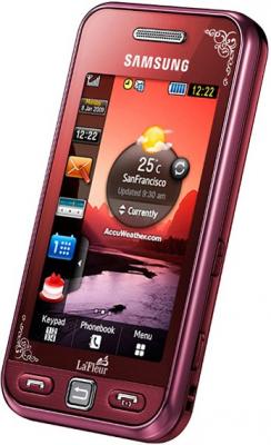 Мобильный телефон Samsung S5230 Star Wine Red with Pattern (GT-S5230 GRMSER) - общий вид