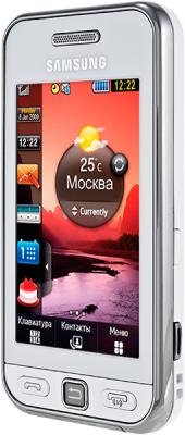 Мобильный телефон Samsung S5230 Star White (GT-S5230 OWMSER) - вид сбоку