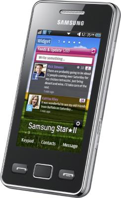 Мобильный телефон Samsung S5260 Star II Black (GT-S5260 OKASER) - общий вид