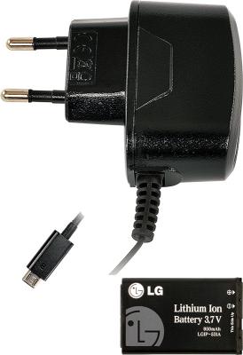 Мобильный телефон LG A100 Red - зарядное, аккумулятор
