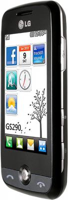 Мобильный телефон LG GS290 Black - вид сбоку