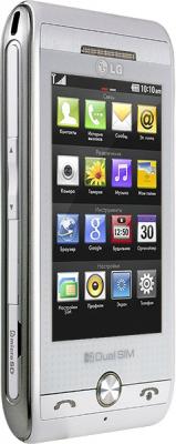 Мобильный телефон LG GX500 White - вид сбоку