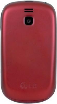 Мобильный телефон LG T510 Red - вид сзади