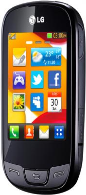 Мобильный телефон LG T510 Black - общий вид