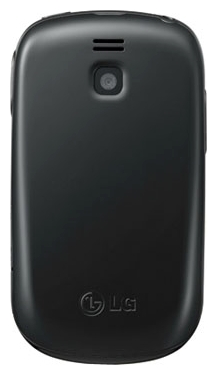 Мобильный телефон LG T510 Black - вид сзади