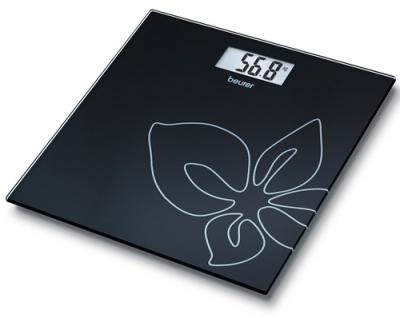 Напольные весы электронные Beurer GS 27 Black Flower - вид сверху