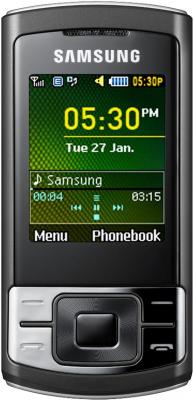 Мобильный телефон Samsung C3050 Black - вид спереди