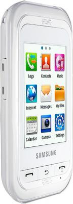 Мобильный телефон Samsung C3300 White (GT-C3300 CWISER) - вид сбоку