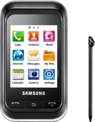 Мобильный телефон Samsung C3300 Black (GT-C3300 DKISER) - общий вид