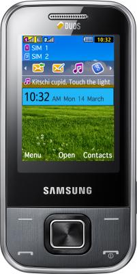 Мобильный телефон Samsung C3752 Gray (GT-C3752 MAASER) - вид спереди