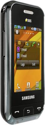Мобильный телефон Samsung E2652 Champ Black - вид сбоку