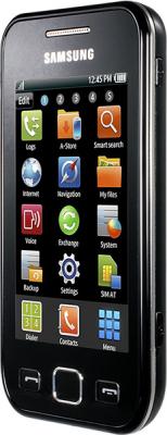Смартфон Samsung S5250 Wave 525 Black (GT-S5250 HKASER) - вид сбоку
