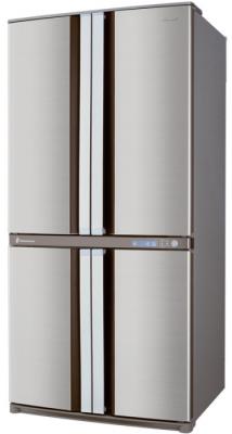 Холодильник с морозильником Sharp SJ-F78PESL - вид сбоку