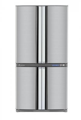 Холодильник с морозильником Sharp SJ-F78PESL - вид спереди