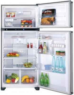 Холодильник с морозильником Sharp SJ-PT640RS - внутренний вид