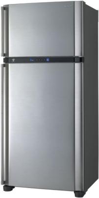 Холодильник с морозильником Sharp SJ-PT640RS - вид сбоку