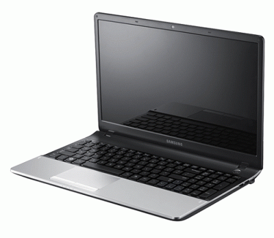 Ноутбук Samsung 300E7A (NP-300E7A-S01RU) - спереди повернут