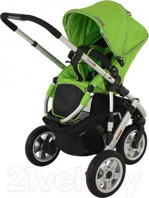 Детская универсальная коляска Adamex Quatro 3 (2 в 1) (зеленый) - прогулочная