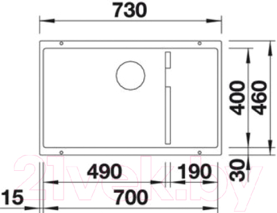 Мойка кухонная Blanco Subline 700-U Level / 518398