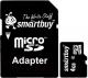 Карта памяти SmartBuy microSDHC (Class 10) 4GB + SD-адаптер (SB4GBSDCL10-01) - 