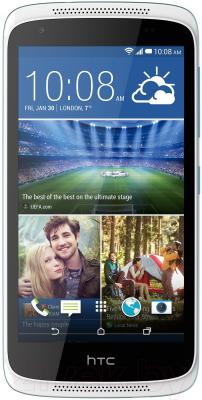 Смартфон HTC Desire 526G Dual (бело-голубой) - общий вид