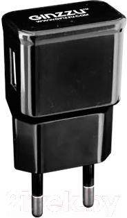 Зарядное устройство сетевое Ginzzu GA-3105UB (черный) - общий вид