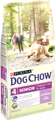 Сухой корм для собак Dog Chow Seniour с ягненком (14кг)