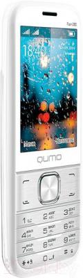 Мобильный телефон Qumo Push 280 Dual (серебристый) - вполоборота