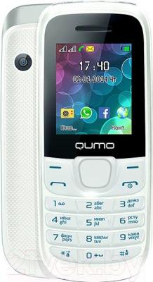 Мобильный телефон Qumo Push 184 (белый) - с задней панелью