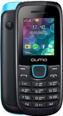 Мобильный телефон Qumo Push 184 (синий) - с задней панелью