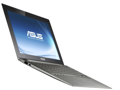 Ноутбук Asus Zenbook UX21E-KX004V - сбоку открытый