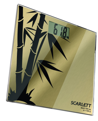 Напольные весы электронные Scarlett SC-218 (Gold) - вид сбоку